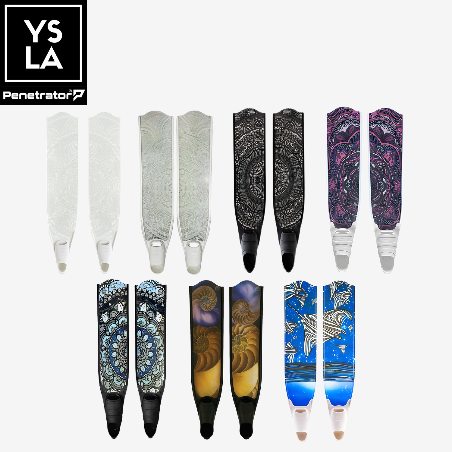 Penetrator Composite Fiber Long Fins with Forza Foot Pocket