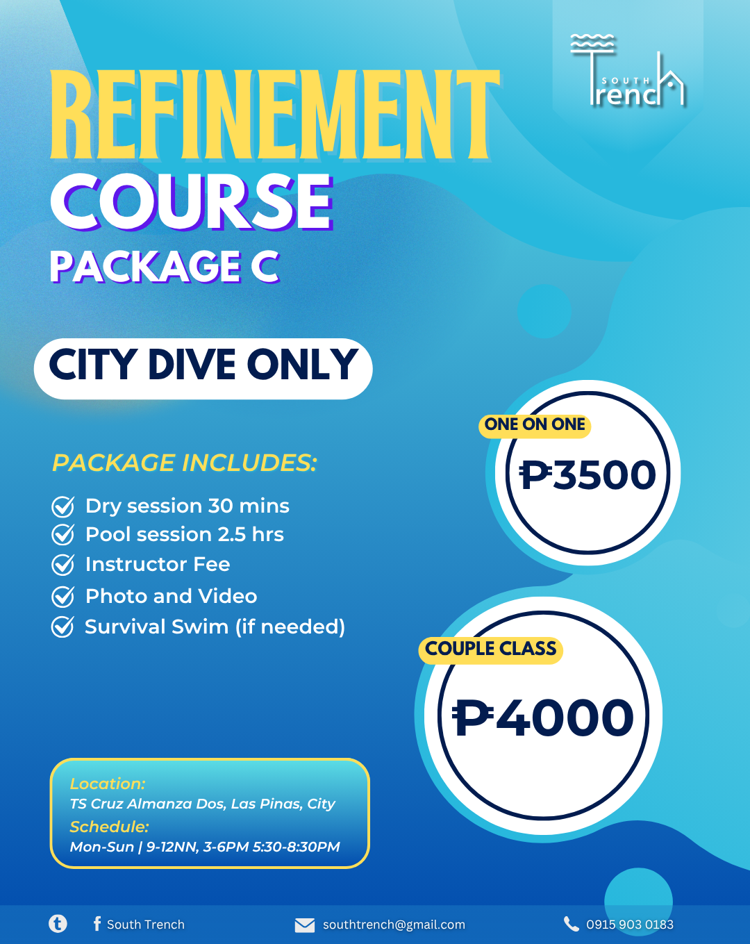 South Trench Refinement Course: City Dive only (Private)