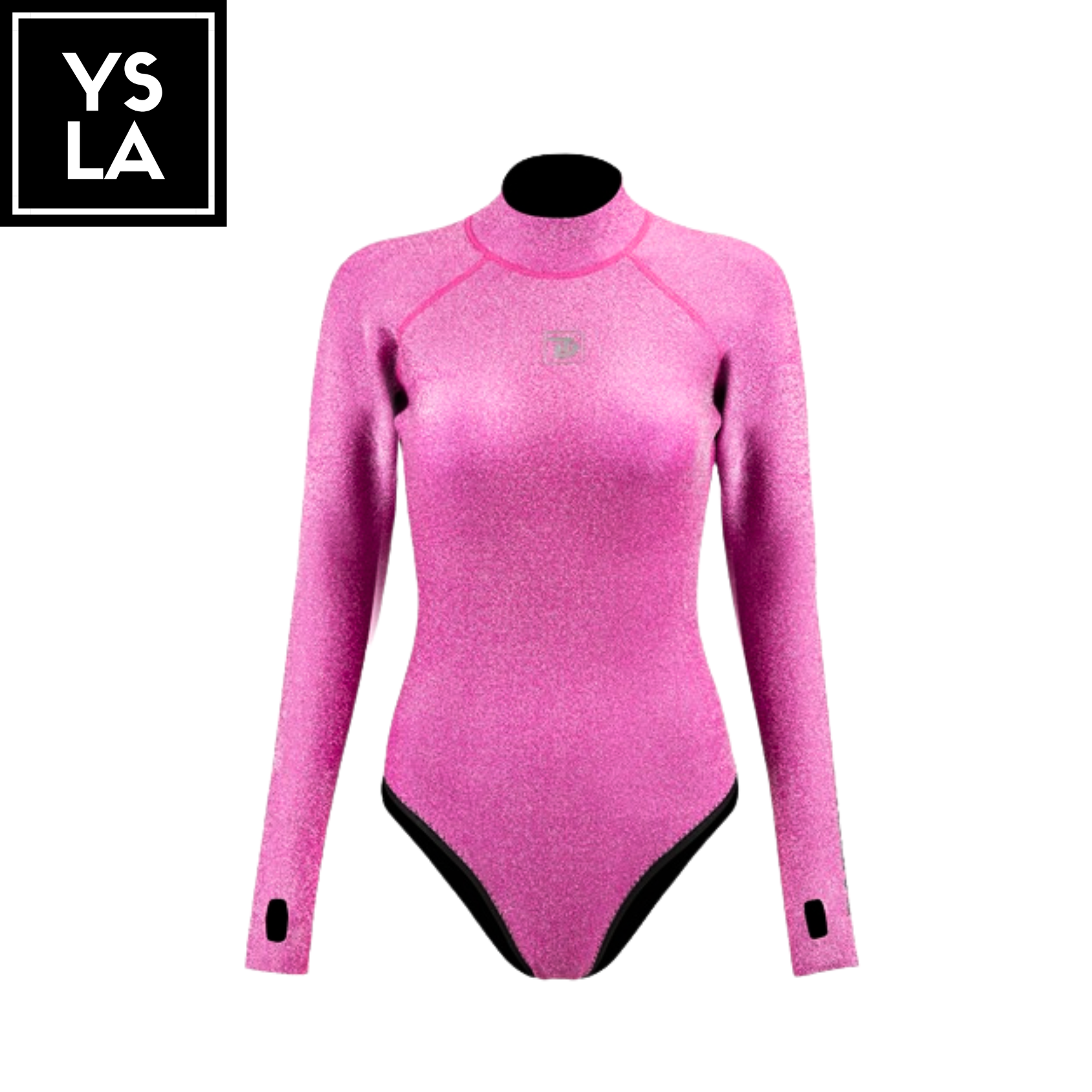 Trudive 2mm Pink Bling Shimmerwave Backless Wetsuit