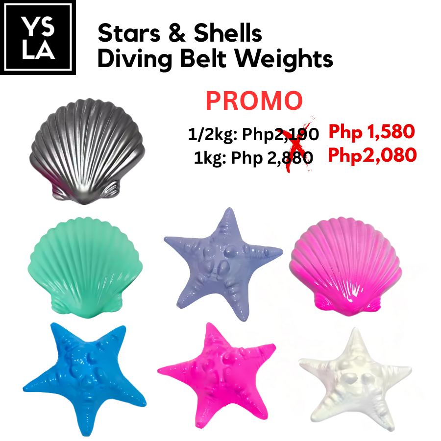 PROMO Stars and Shells Diving Belt Weights for Freediving