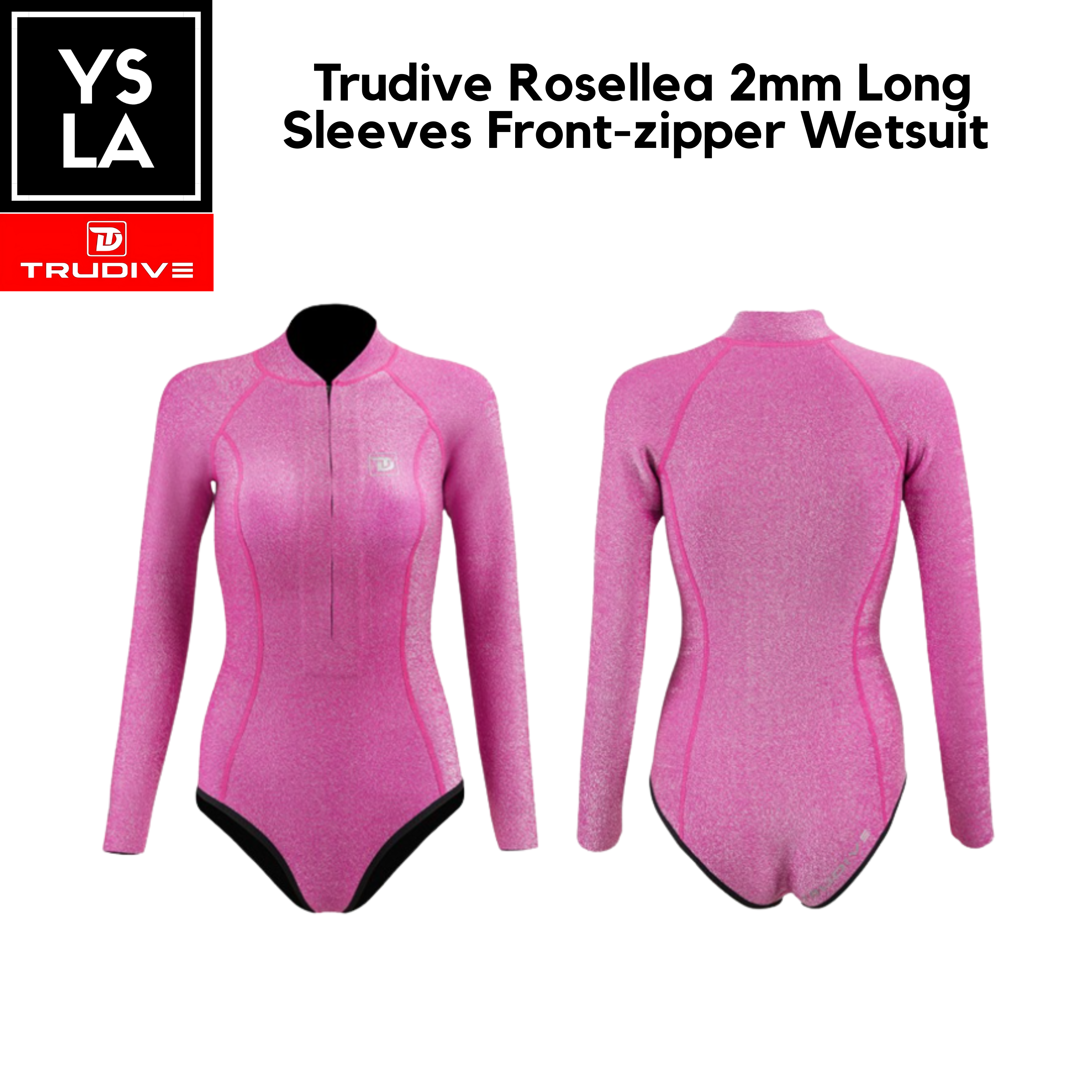 Trudive Rosellea 2mm Long Sleeves Front-zipper Wetsuit
