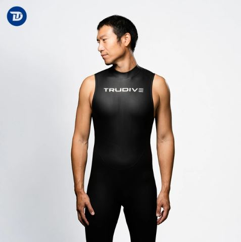 TruDive Wetsuit Men's sleeveless Jumpsuit Classic 2mm