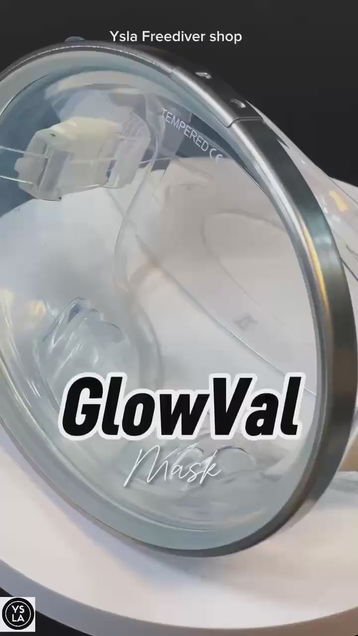 Glowval Diving Oval Mask for Freediving Medium Volume Mask only
