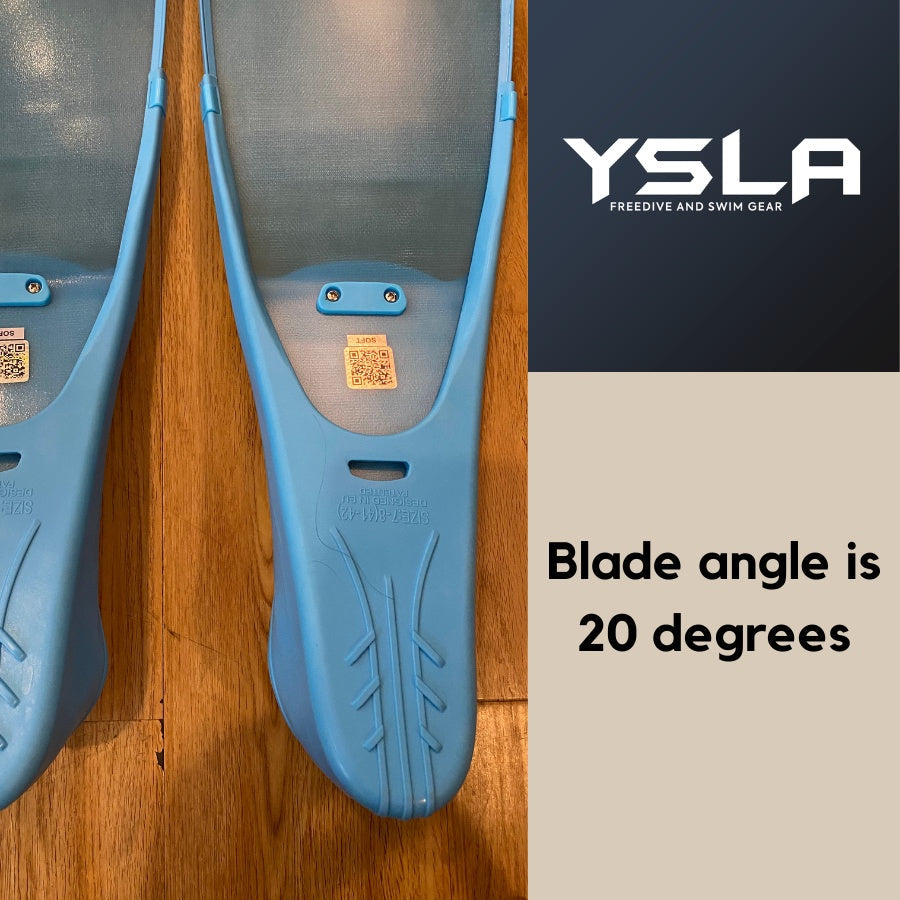 Ysla Leaderfins Fiberglass Colored Ice Fins Long Freedive Fins Soft Stiffness