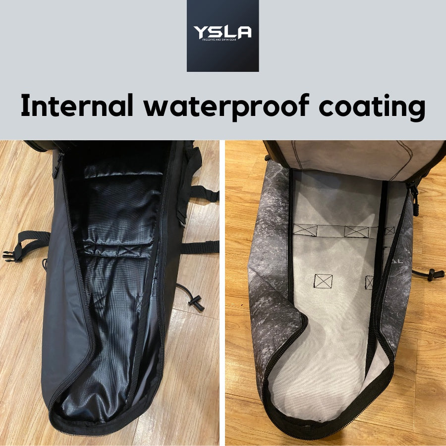 Ysla Teejay Waterproof Freedive Long Fin Bag and Spearfishing Backpack for 2 pairs of Fins