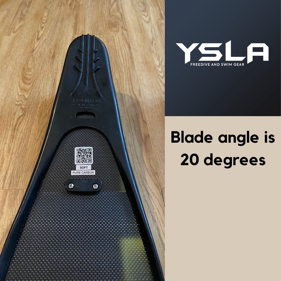 Ysla Leaderfins Long Span Wings Foot Pocket Pure Carbon or Carbon Fiber Fins